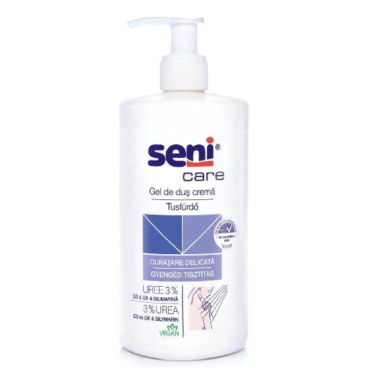 Seni Care Gel de dus crema 3% uree 500ml Seni Care Gel de dus crema 3% uree 500ml