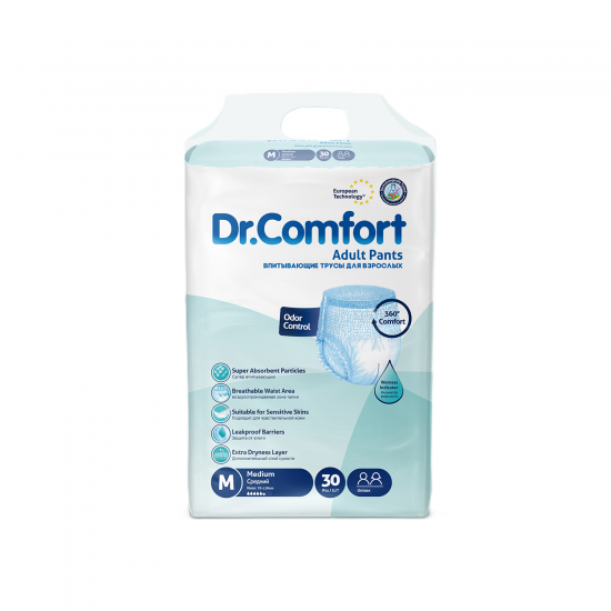 Dr. Comfort Scutece Adulți Tip Chilot M 30 buc – Protectie Eficienta, Libertate de Mișcare, Livrare Rapida