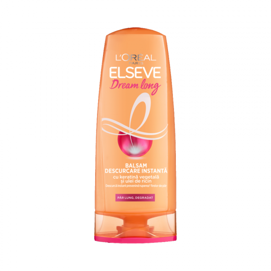 Loreal Elseve Balsam 200Ml Dream Long Descurcare Instanta Keratina+Vitamine+Ulei De Ricin