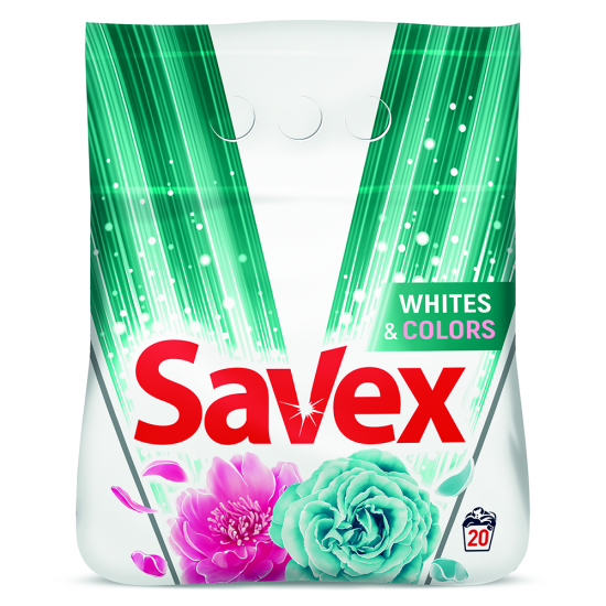Savex Detergent Rufe Automat 2Kg Whites Colors