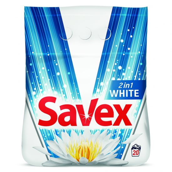 Savex Detergent Rufe Automat 2Kg 2In1 White