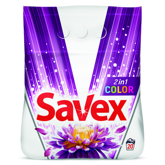 Savex Detergent Rufe Automat 2Kg  2In1 Color