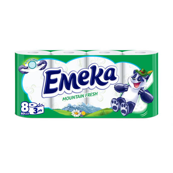 Emeka Hartie Igienica 8Role 3Straturi Mountain Fresh