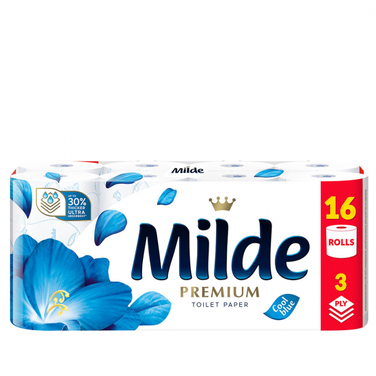 Milde Hartie Igienica 16Role 3Straturi Cool Blue