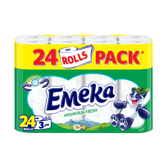 Emeka Hartie Igienica 24Role 3Straturi Mountain Fresh