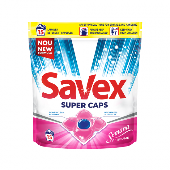 Savex Detergent Super Caps 15Buc Semana