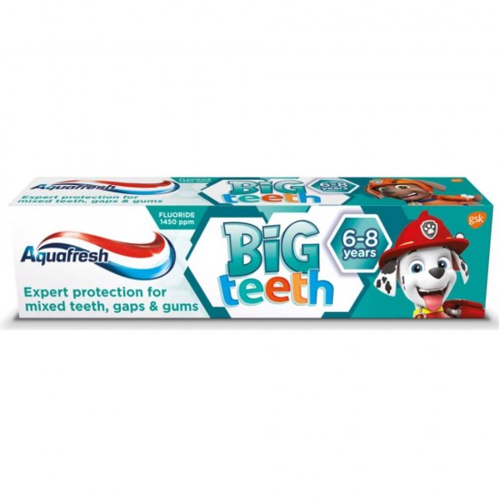 Aquafresh Pasta Dinti 50Ml Copii Big Teeth 6-8Ani