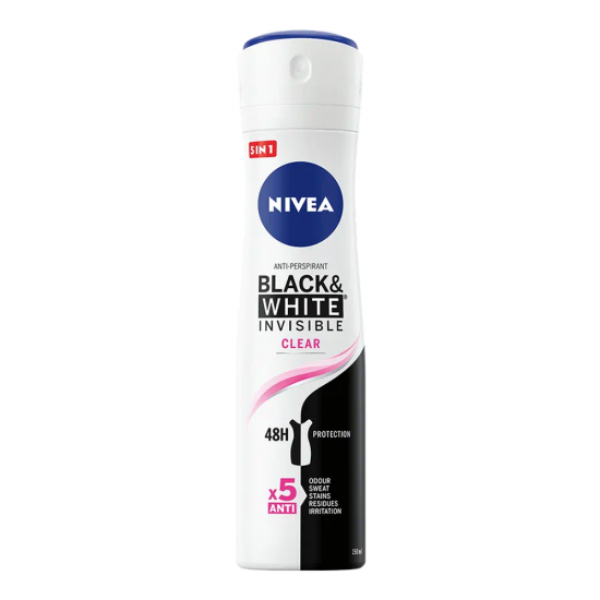 Nivea Antiperspirant Deo 150Ml Invisible Clear Bw