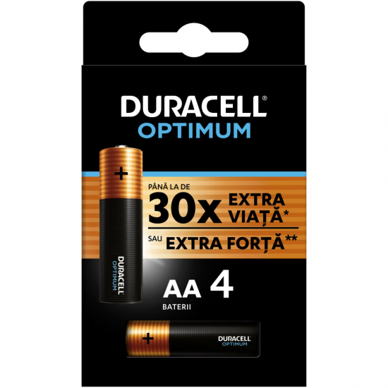 Duracell Optimum Baterii R6 Aa 4Buc/Set
