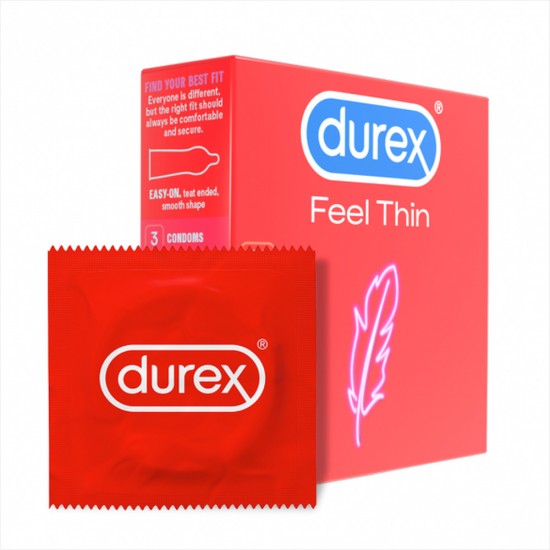 Durex Prezervative 3Buc/Set Feel Thin