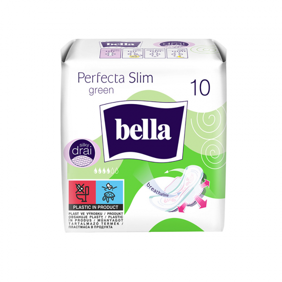 Bella Absorbante 10Buc Perfecta Slim Green