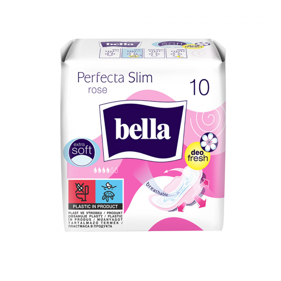 Bella Absorbante 10Buc Perfecta Slim Rose