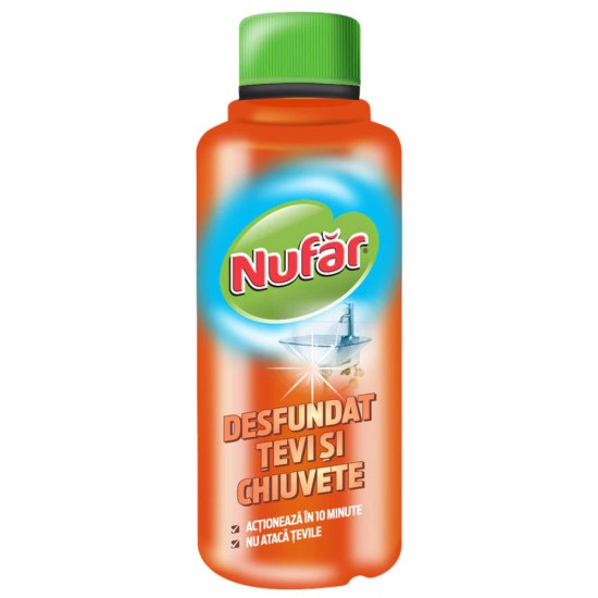 Nufar Solutie Desfundat Tevi Si Chiuvete 375Ml