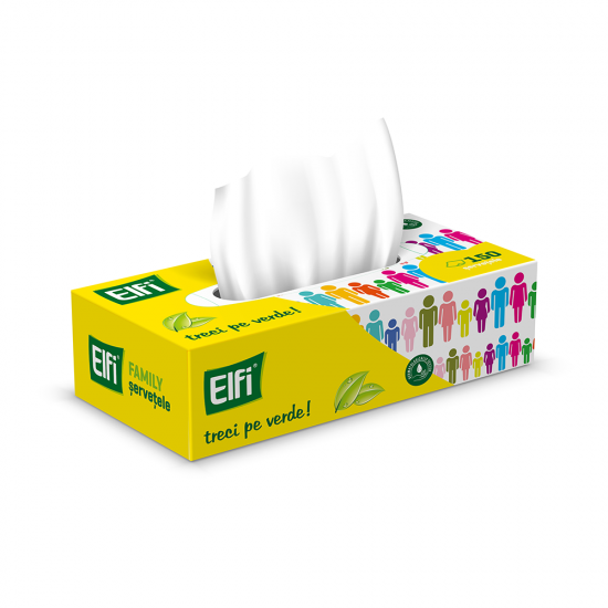 Elfi Servetele Cutie 150Buc 2Str Elfi Servetele Cutie 150Buc 2Str