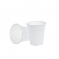 Pahar Plastic Alb Safir 160Ml 100Buc/Set