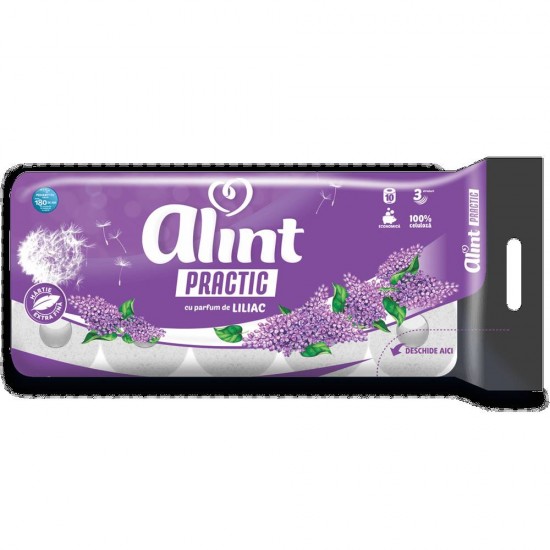 Alint Hartie Igienica Practic 10 Role 3 Str Liliac