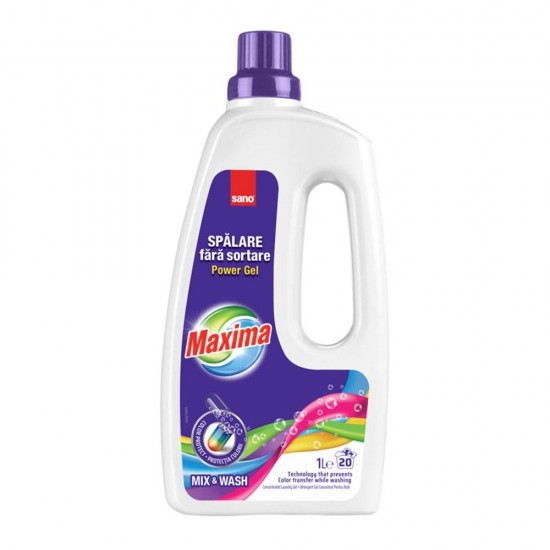 Sano Maxima Detergent Gel 1L Mix Wash 20 Spalari Sano Maxima Detergent Gel 1L Mix Wash 20 Spalari