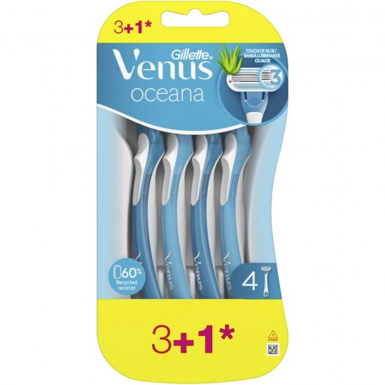 Gillette Aparat Ras Venus3 Oceana 4Buc Gillette Aparat Ras Venus3 Oceana 4Buc