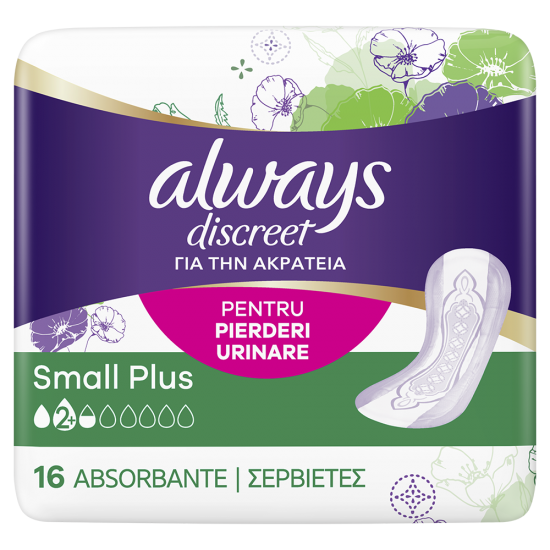 Always Discreet Absorbante Incontinenta 16Buc Small Plus