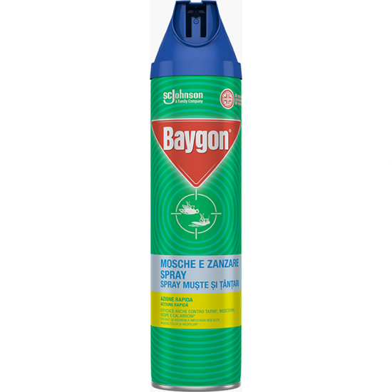 Baygon Spray Muste Tantari 400Ml