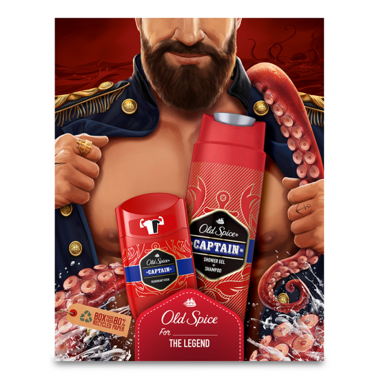 Old Spice Caseta Cadou (Stick50Ml+Sg250Ml) The Legend Old Spice Caseta Cadou (Stick50Ml+Sg250Ml) The Legend