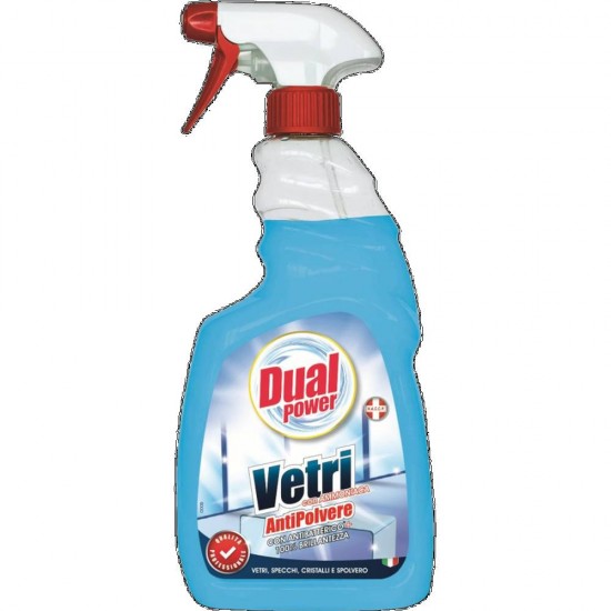 Dual Power Solutie Spray Geamuri 750Ml Anti Praf