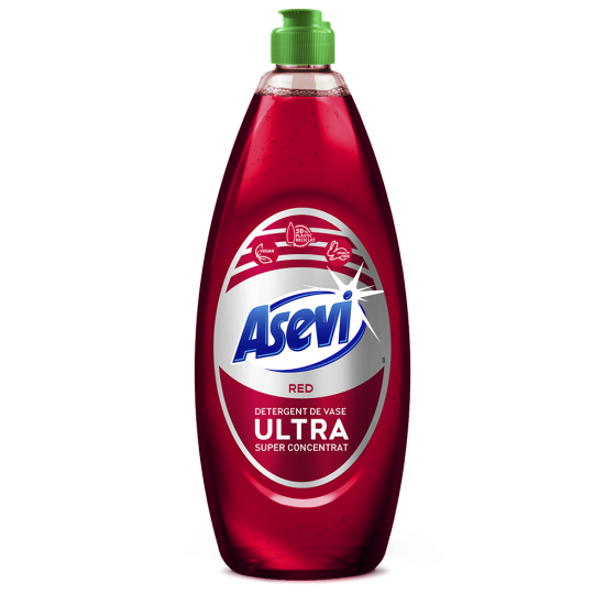 Asevi Detergent Vase 650Ml Ultra Concentrat Red