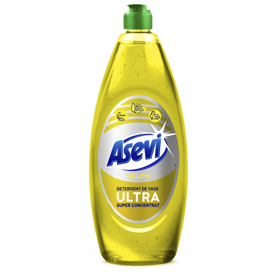 Asevi Detergent Vase 650Ml Ultra Concentrat Yellow
