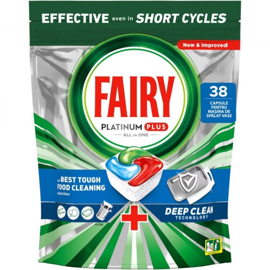 Fairy Platinum Plus All In One Detergent Capsule 38Buc