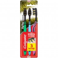 Colgate Periuta Dinti Zig Zag Charcoal Medium 3Buc/Set