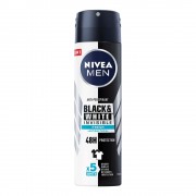 Nivea Antiperspirant Deo 150Ml Men Invisible Black/White Fresh