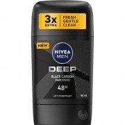 Nivea Antiperspirant Stick 50Ml Men Deep Black Carbon