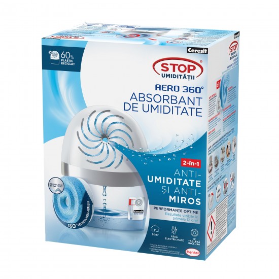 Ceresit dezumidificator Aero 360 aparat + rezerva 450g white