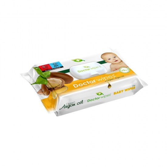 Doctor servetele umede cu capac 20x18cm ulei de argan