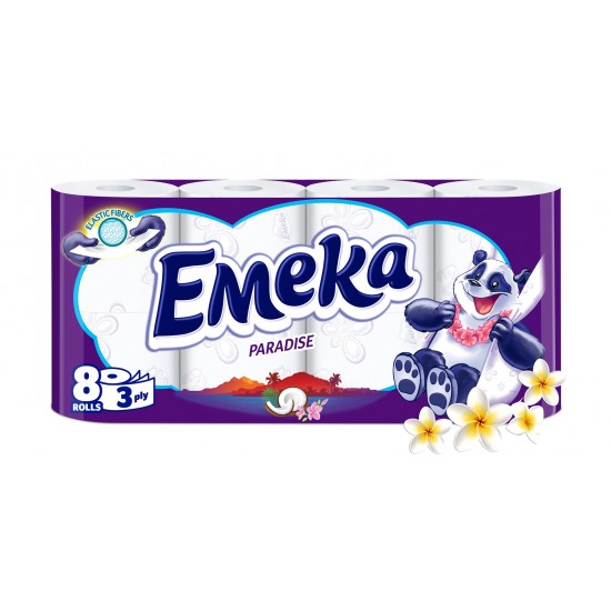 Emeka Hartie Igienica 8Role 3Straturi Paradise