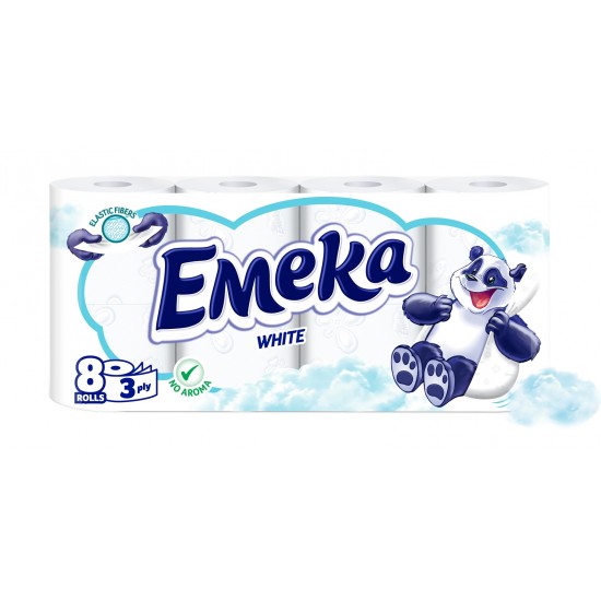 Emeka Hartie Igienica 8Role 3Straturi White