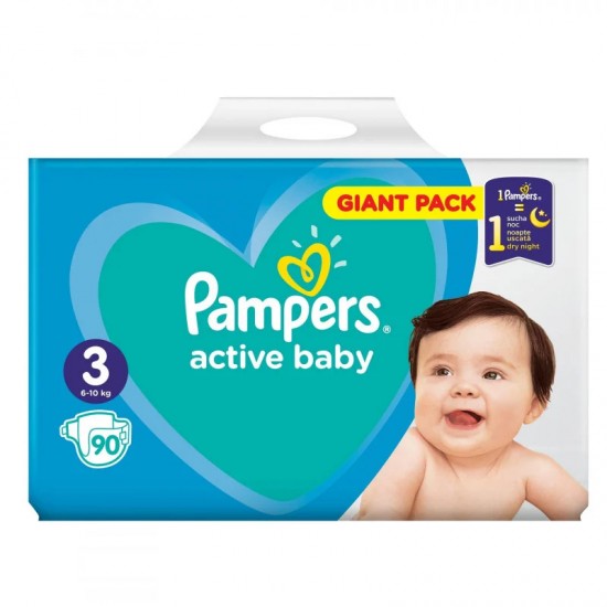 Pampers New Giant Pack Nr3 4-9/6-10Kg 90Buc