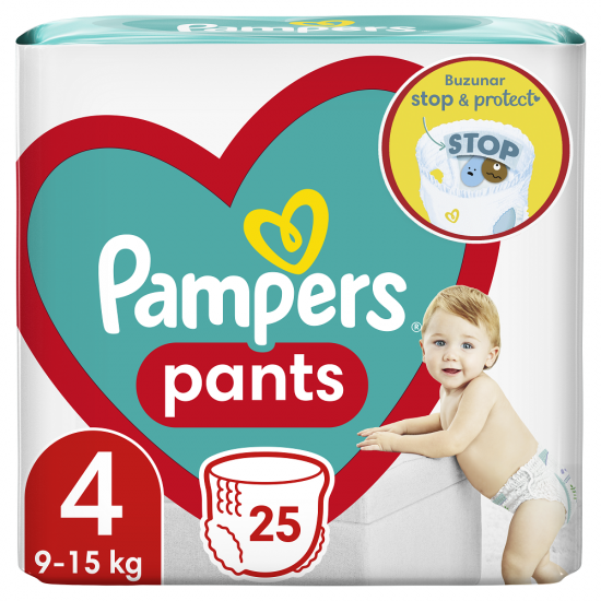 Pampers Scutec Pants Nr.4 9-15Kg 25Buc