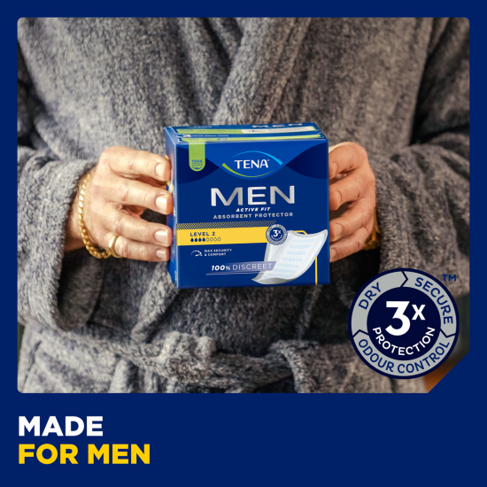 TENA Men Level 2 – Absorbante urinare pentru barbati, 10 bucati