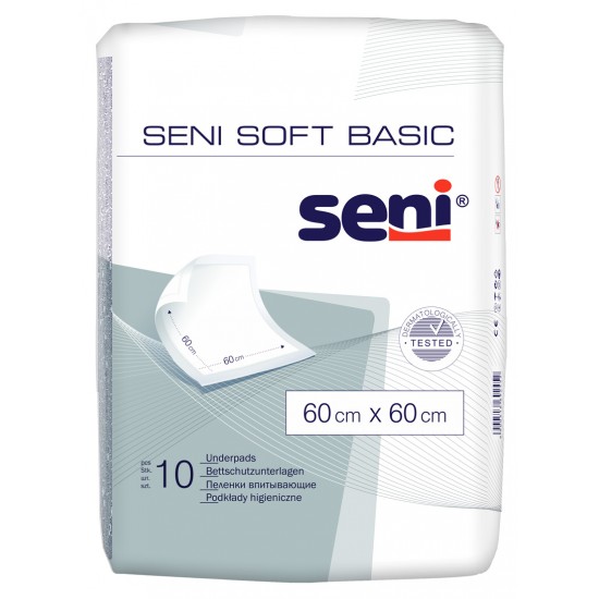 Seni Soft Basic Protectie pat 90cm x60 cm 10buc/pachet