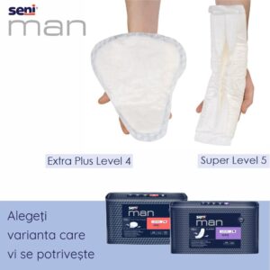 Seni Man Level 5 Super – Absorbante urologice pentru barbati, 15 bucati