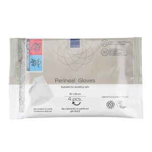 Abena Perineal Gloves - Manusi umede pentru spalare fara clatire 4 buc — Abena