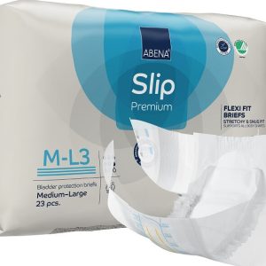 ABENA- Scutec incontinenta, hipolergenic cu talie ajustabila Slip Flexi Fit M-L3 Premium, 23 buc, absorbtie 3000 ml — Abena