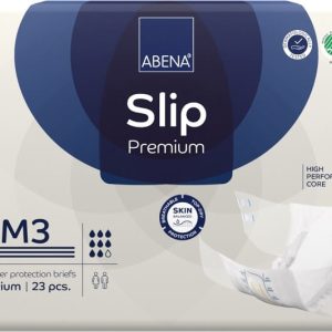 ABENA- Scutec incontinenta, hipolergenic Abena Slip M3 Premium, 22 buc, absorbtie 3100 ml — Abena