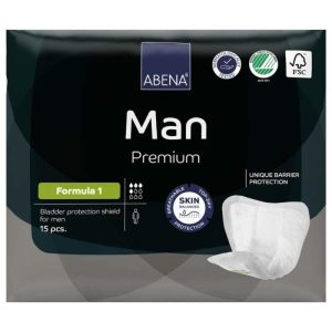 Abena Man F1 – Absorbante incontinenta pentru barbati, 450 ml, 15 bucati — Abena