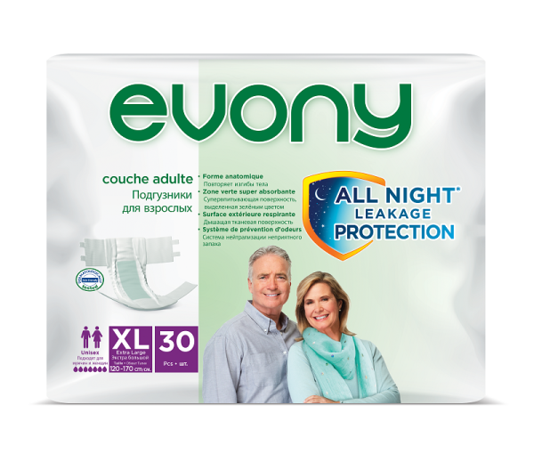 Evony scutece adulti extra large nr. 4 30buc/set — Evony