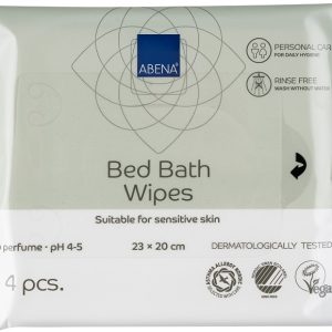 ABENA Servetele umede pentru spalare fara apa, 22X20 cm, 4 buc Bed Bath Wipes — Abena