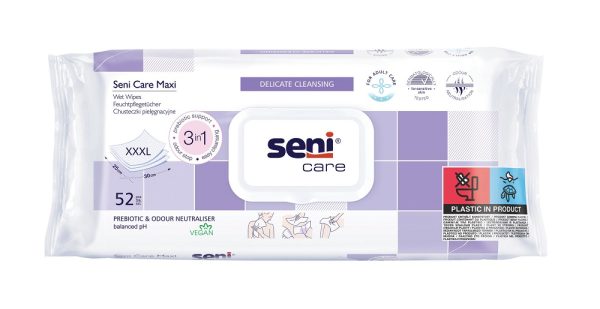 Seni Care Maxi Servetele umede XXXL 25x30 cm a'52 buc — Seni